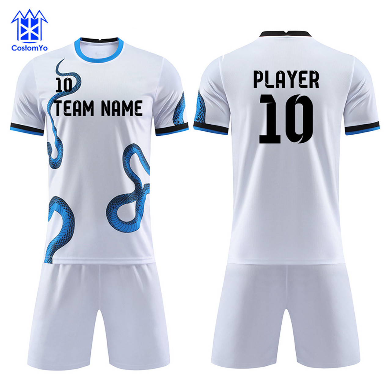 Custom Inter club soccer uniforms instock jerseys print with name