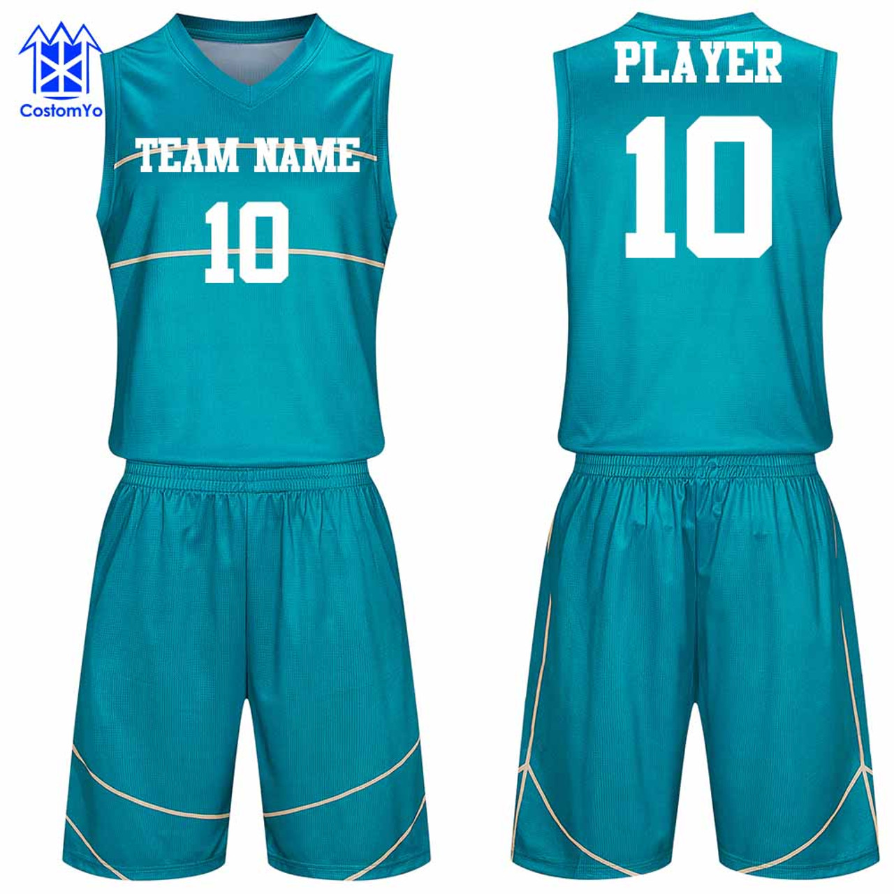 HKsportswear Custom Basketball Jerseys - Retro 3 Color Old School Design- Order Custom Shorts for A Complete Uniform - Team Name, Player Name and Number