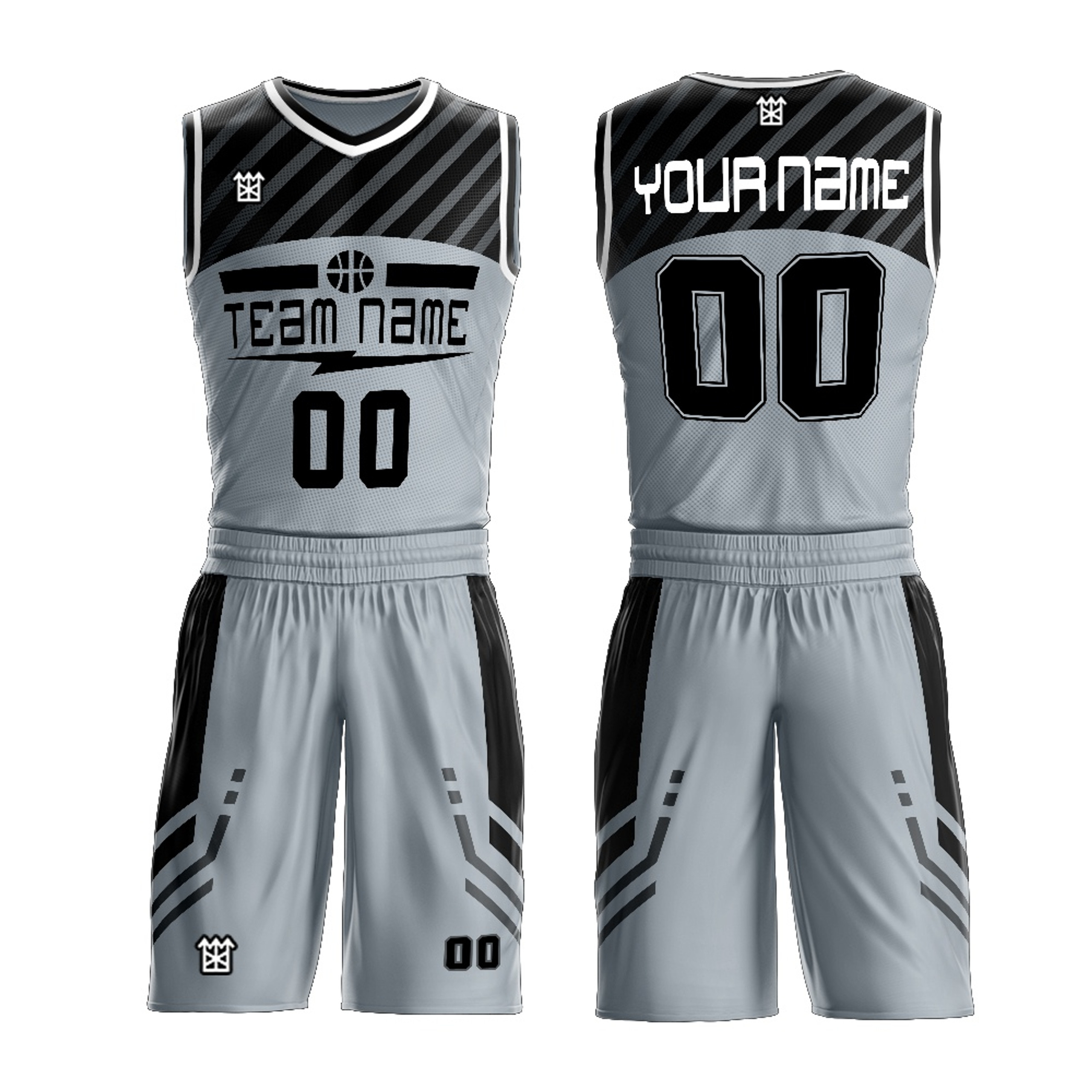 Polyester Custom Men Sublimation Reversible Basketball Uniform Color ...