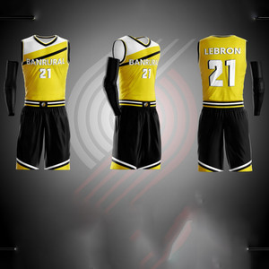 Sprinklecart Unisex Custom Sublimated Basketball Jersey - Black