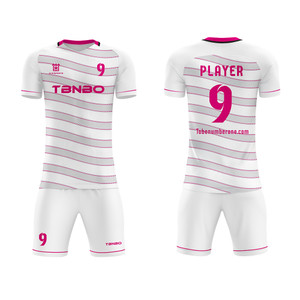 Latest Design Factory Customized V-collar Soccer Jersey For Team Game