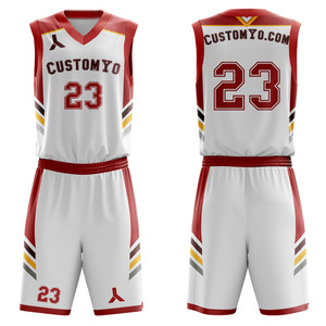 Custom Made Basketball Uniforms Unique Fire Design Mens/Youth