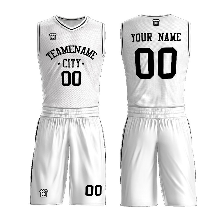 Hot Sale Reversible Basketball Jersey Color Blank Black White ...