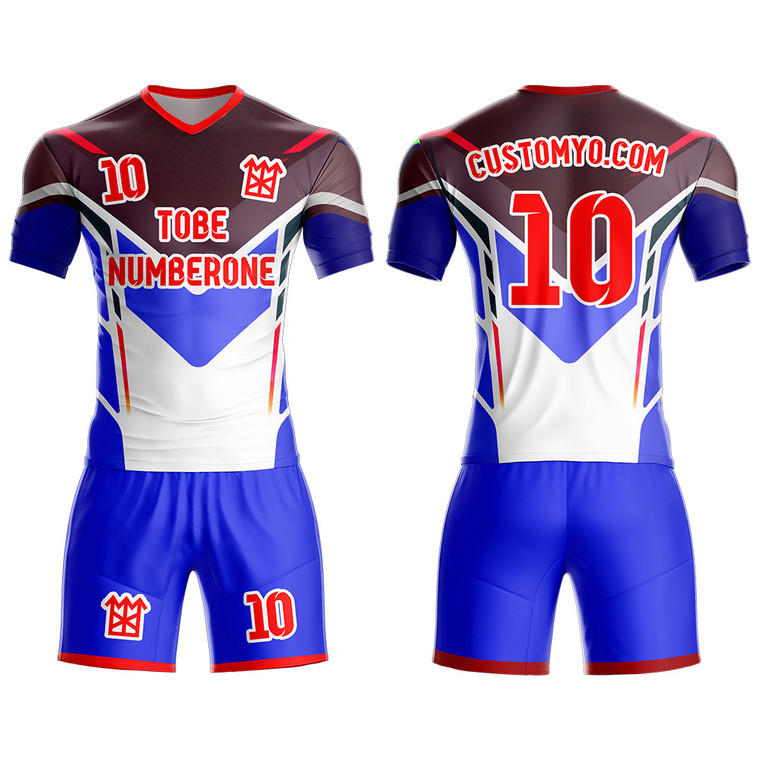 wholesale Custom Soccer shirts&shorts Full Sublimated Team name Player Names,Logo and Numbers