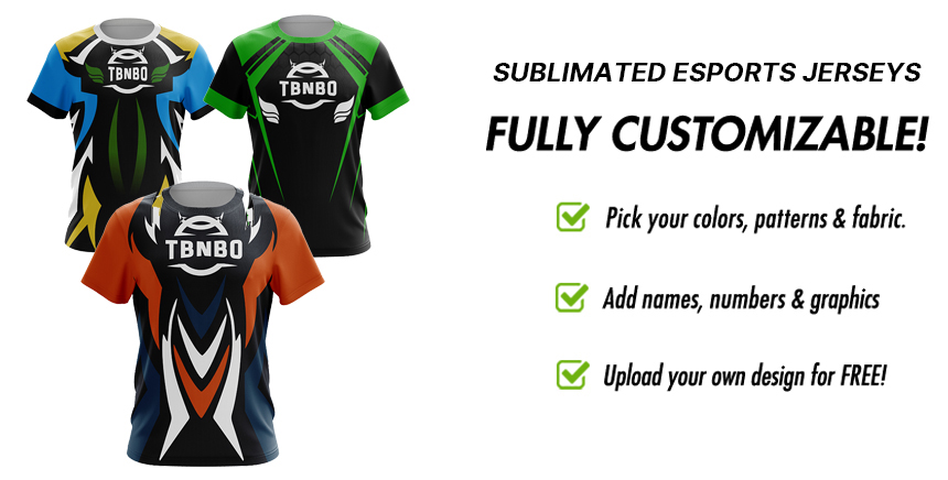 Source Gaming t shirt design custom men e-sports jerseys Blank