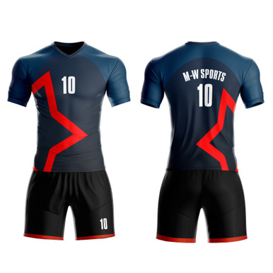 New Model Design Customized High Quality Football Shirts Sublimation Teams  Striped Soccer Jersey