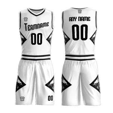 Design Your Own Basketball Wear Sublimated Black And White Game ...