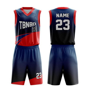 Wholesale Basketball Jersey Design Custom Sublimated Navy Men ...