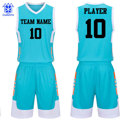 sky blue basketball jersey design