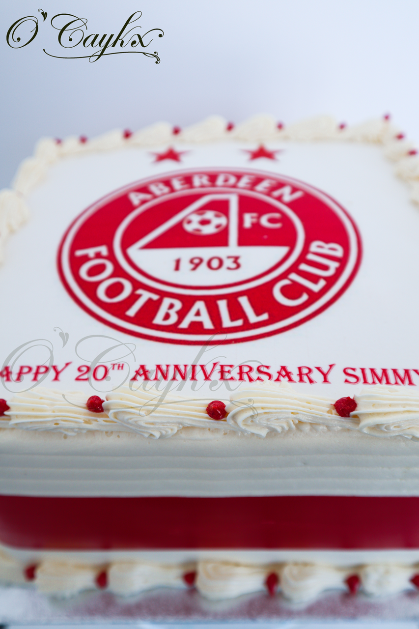 Aberdeen FC Cake - Creative Cakes by Amanda | Facebook