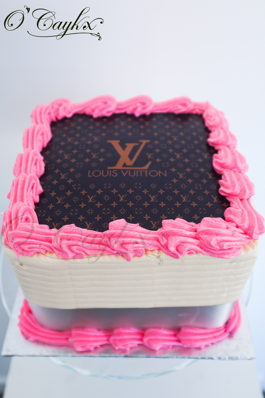 Louis Vuitton Round Cake Bow Set cupcakes – Pao's cakes