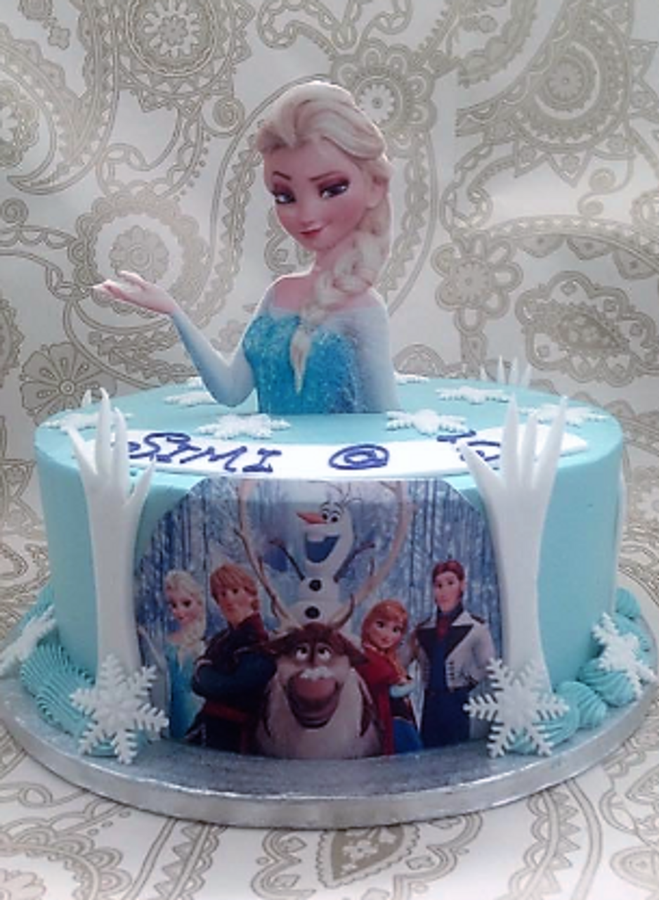 Queen Elsa Frozen birthday cake - The Baking Fairy