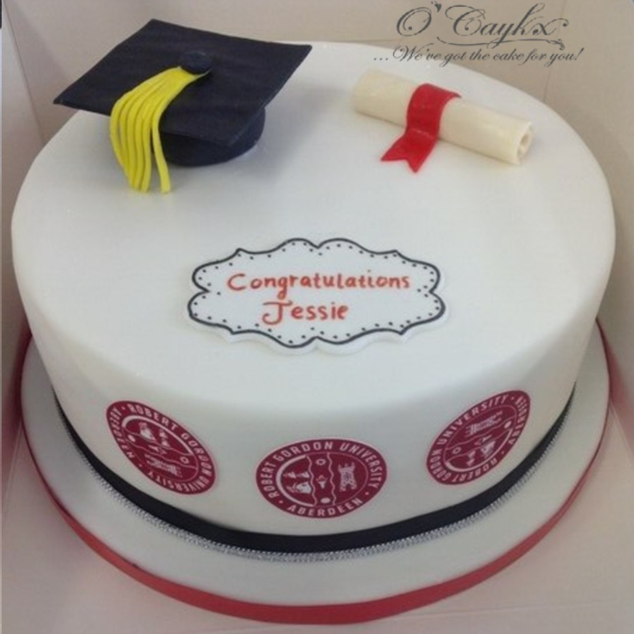 Graduation Cap Layer Cake - Classy Girl Cupcakes