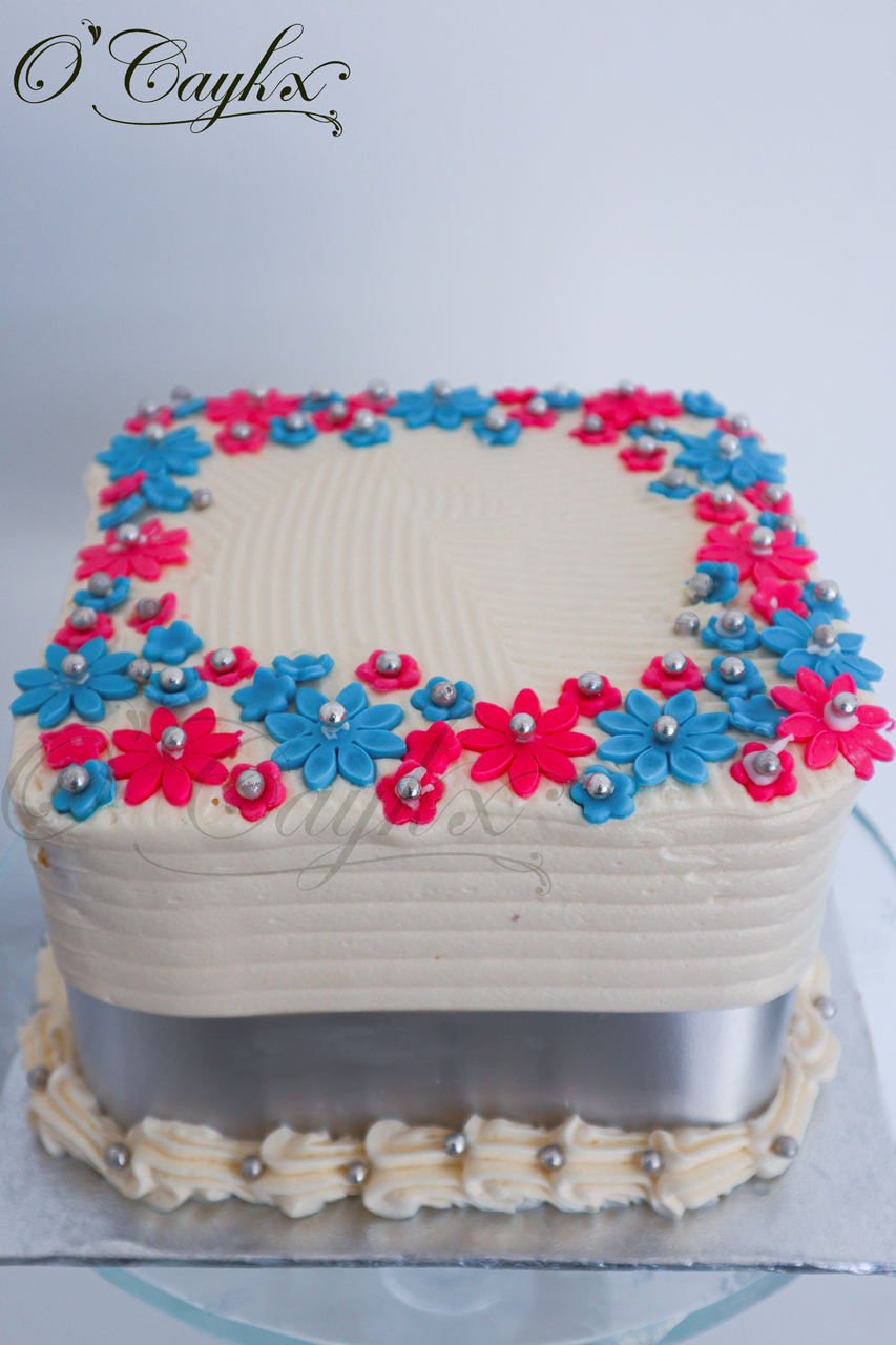 Rectangle Buttercream Birthday Cake - Zim Megastore