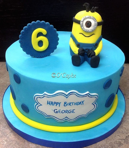 Minion Topper Cake