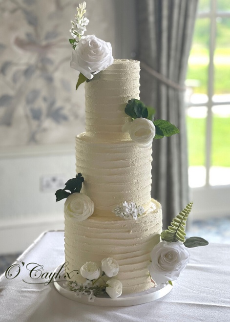 Rustic Buttercream Wedding Cake - WC00179