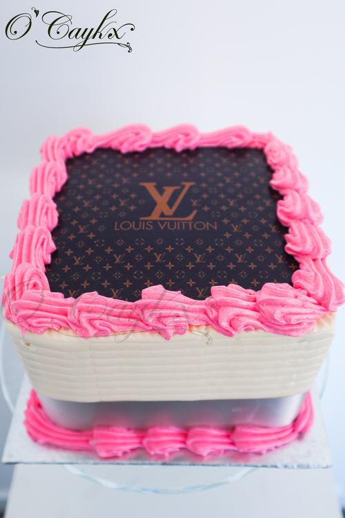 Louis Vuitton Multicolor Monogram & Orchid Cake – City Cakes