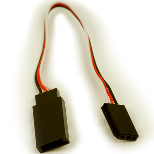 Servo Extension Lead 100mm long Male to Female