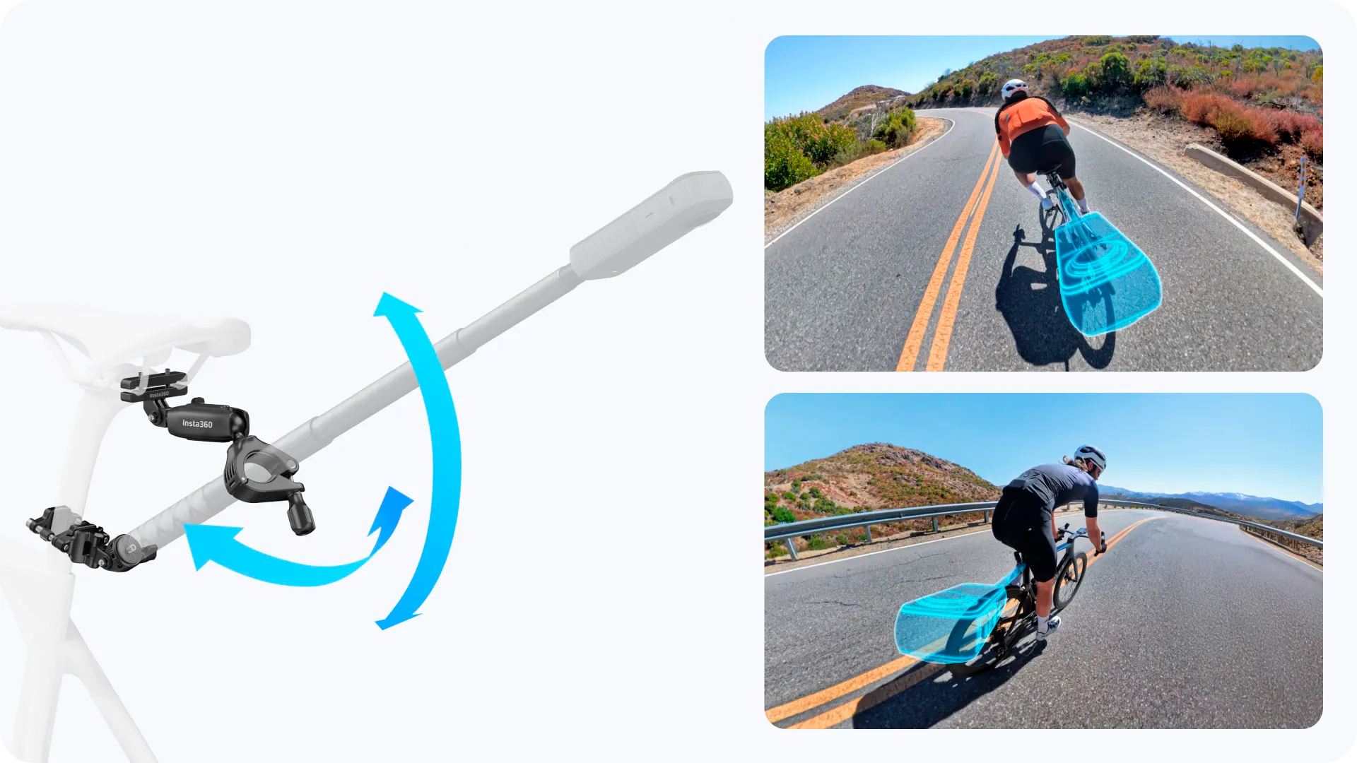 INSTABIKE-TM Insta360 Bike Tail Mount Kit