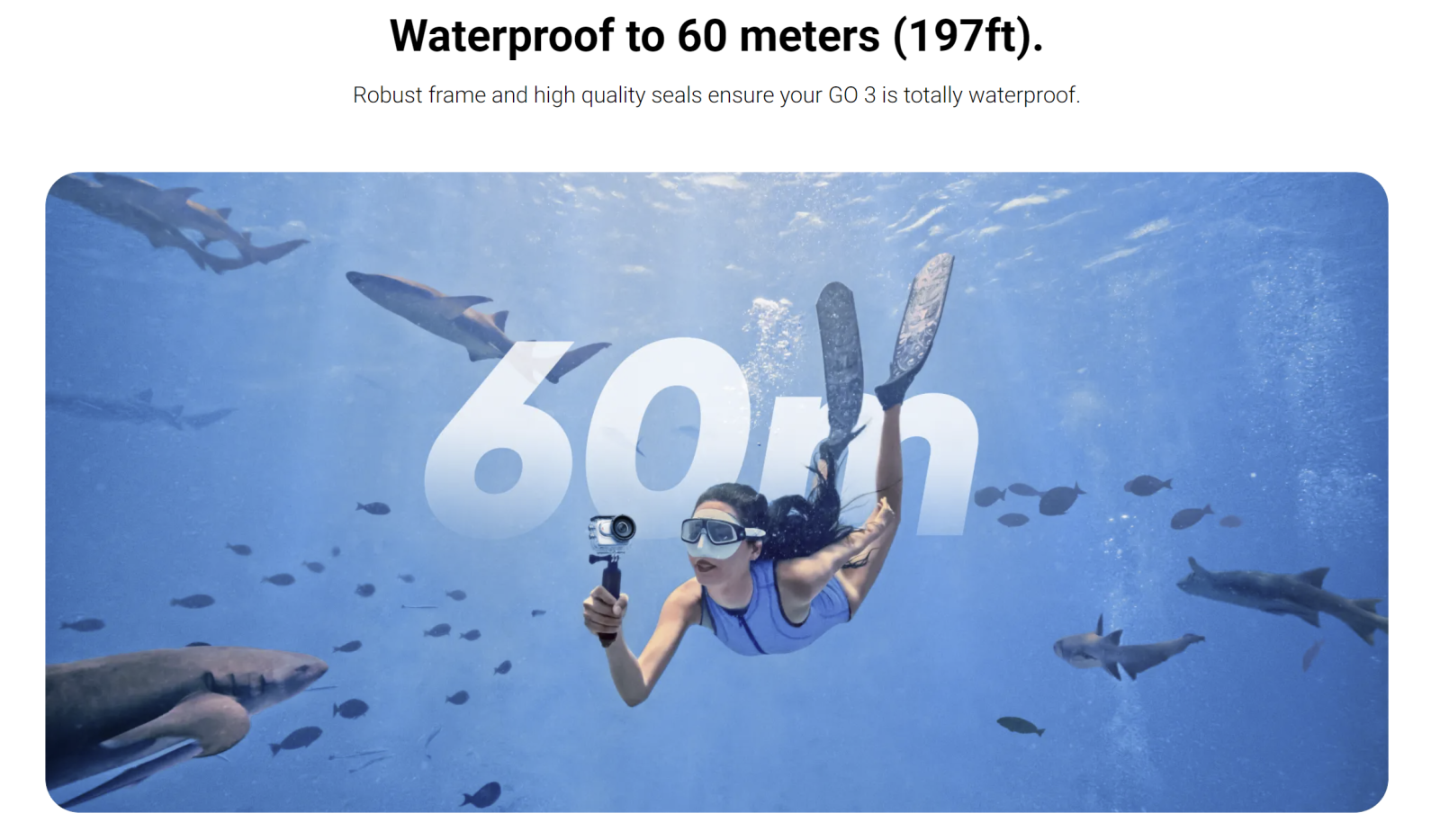 Insta360 GO3 Dive Case - Waterproof to 60m