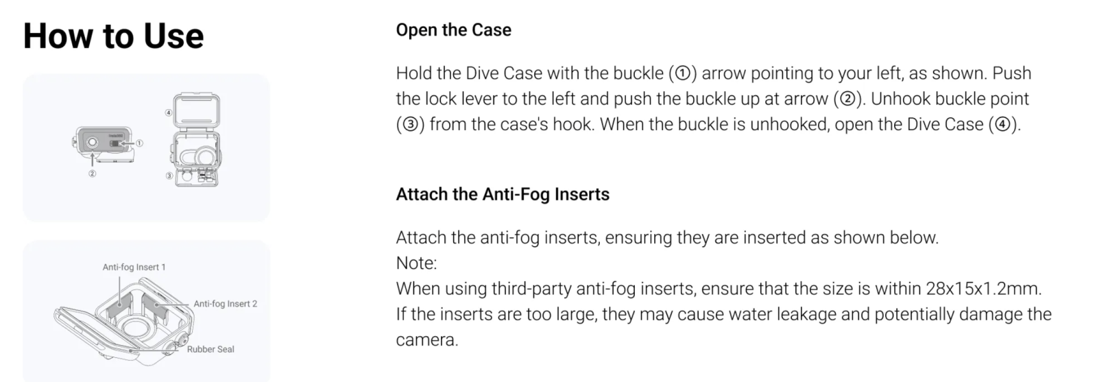 Insta360 GO3 Dive Case - how to use