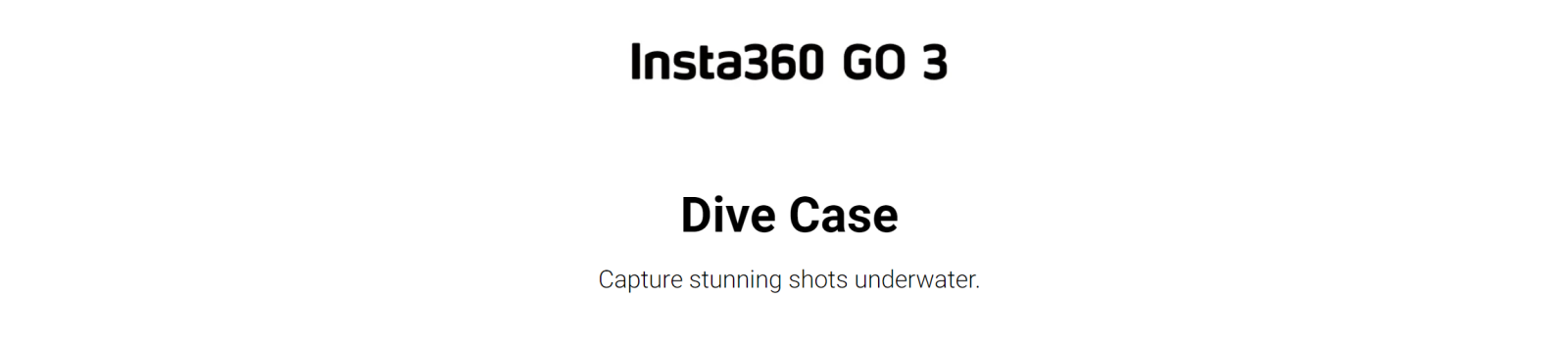 Insta360 GO3 Dive Case