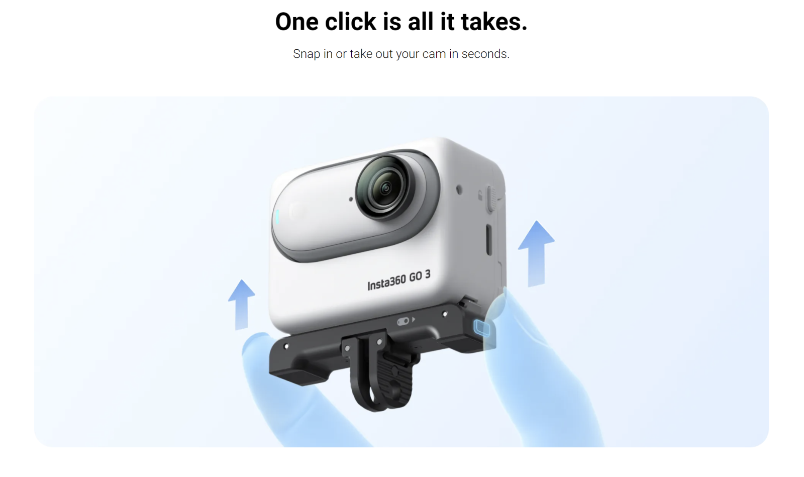 Insta360 Go 3 Quick Release Mount