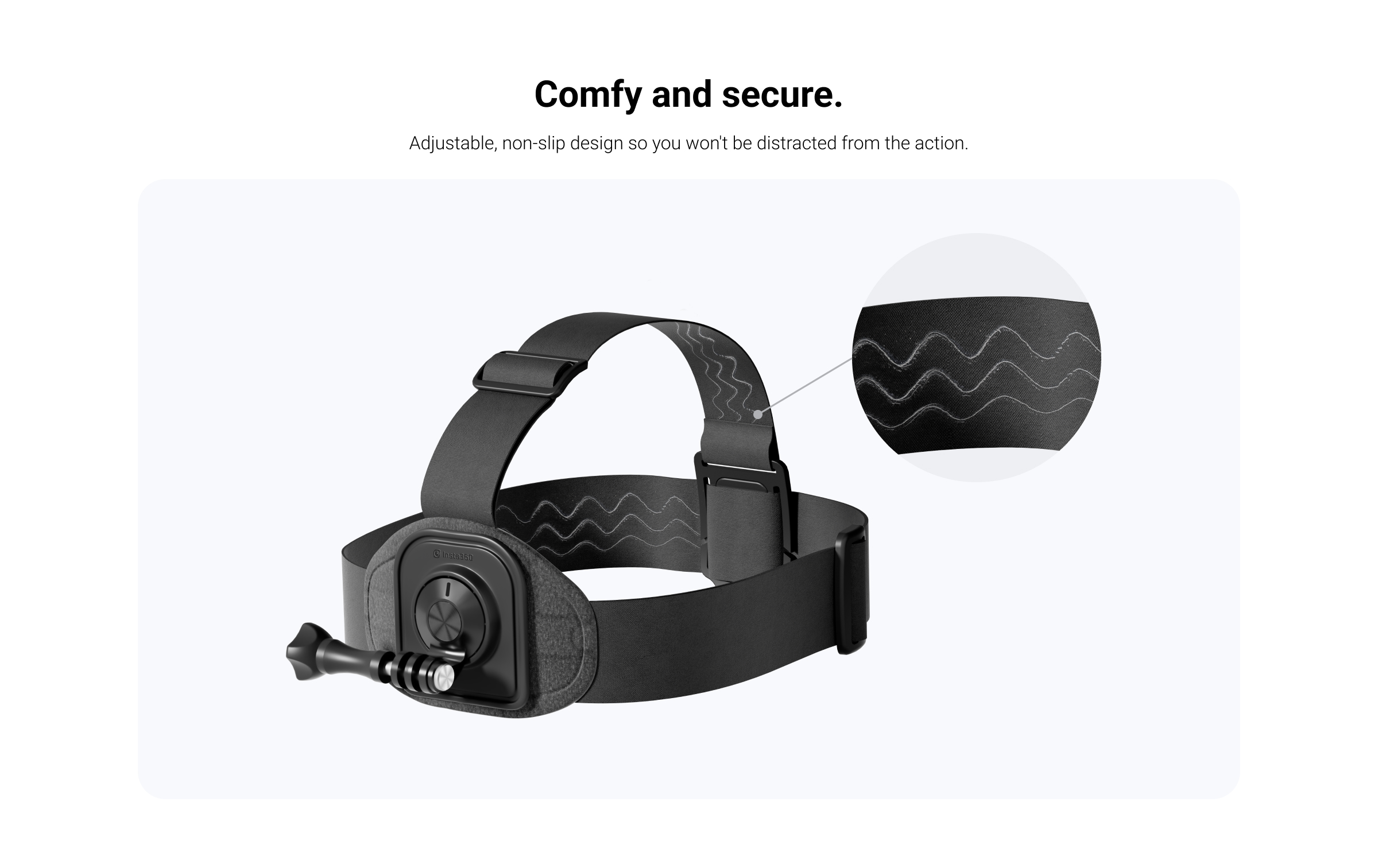 Insta360 X3 Head Strap - Comfy and secure
