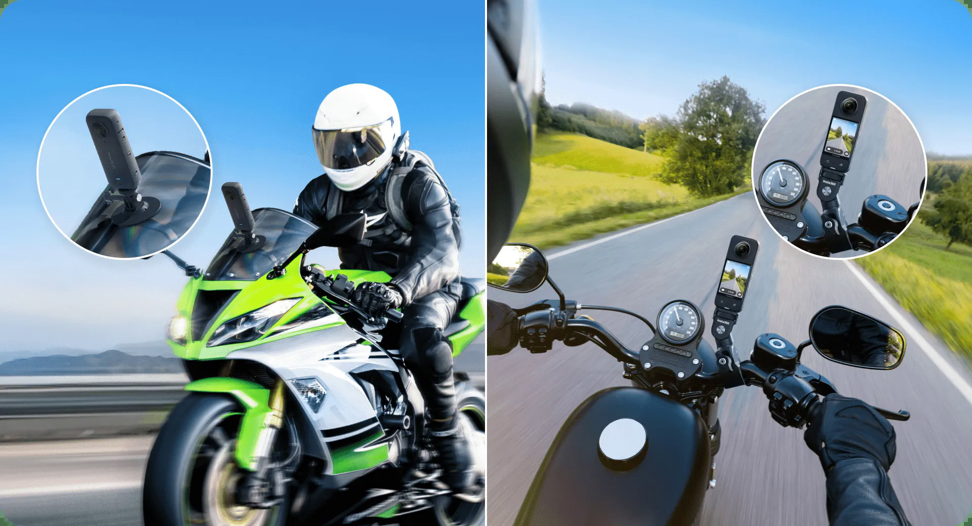 Insta360 X3 Motorcycle Mount Bundle - new