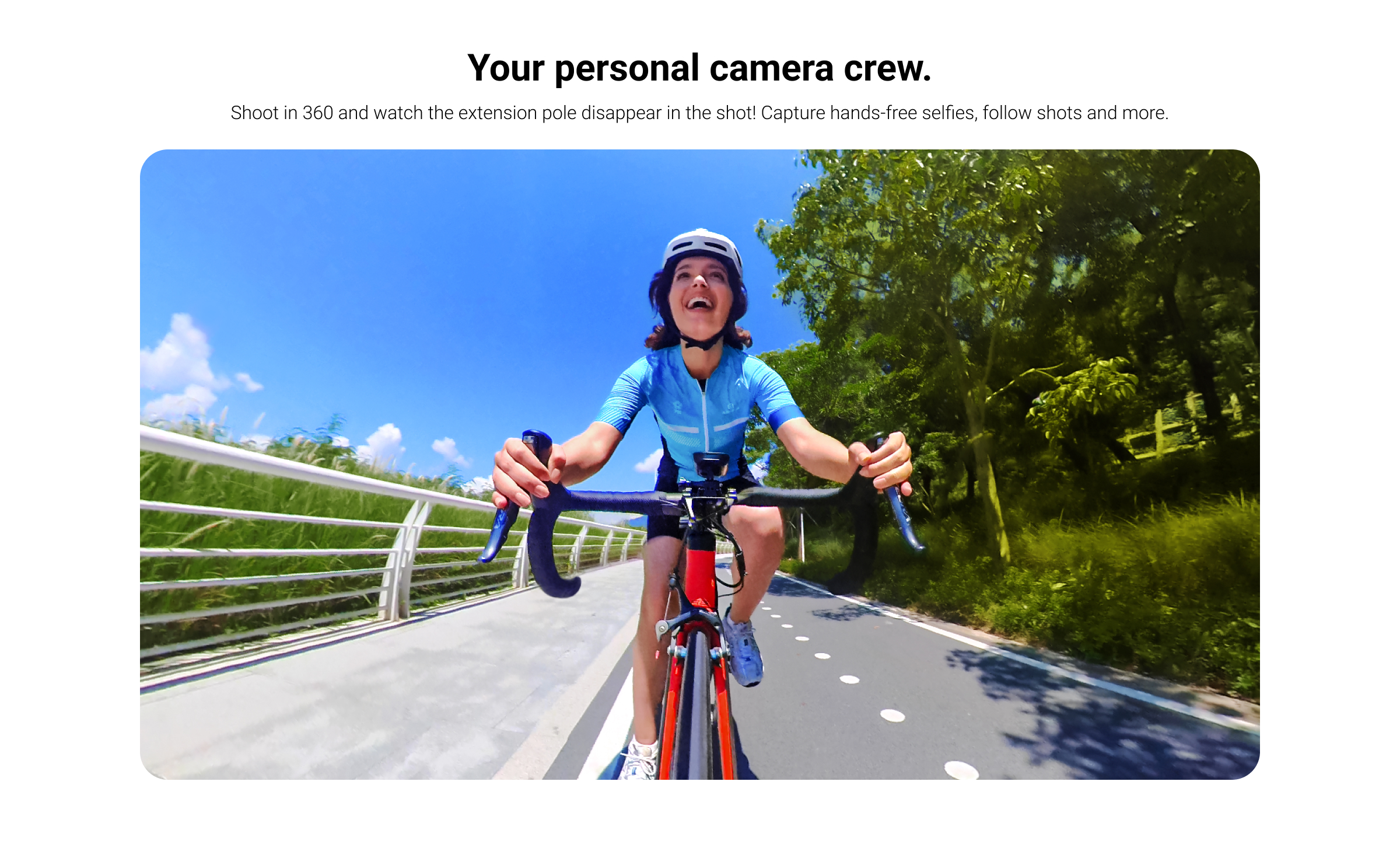 Insta360 X3 Third-Person Bike Handlebar Mount - Your personal camera crew