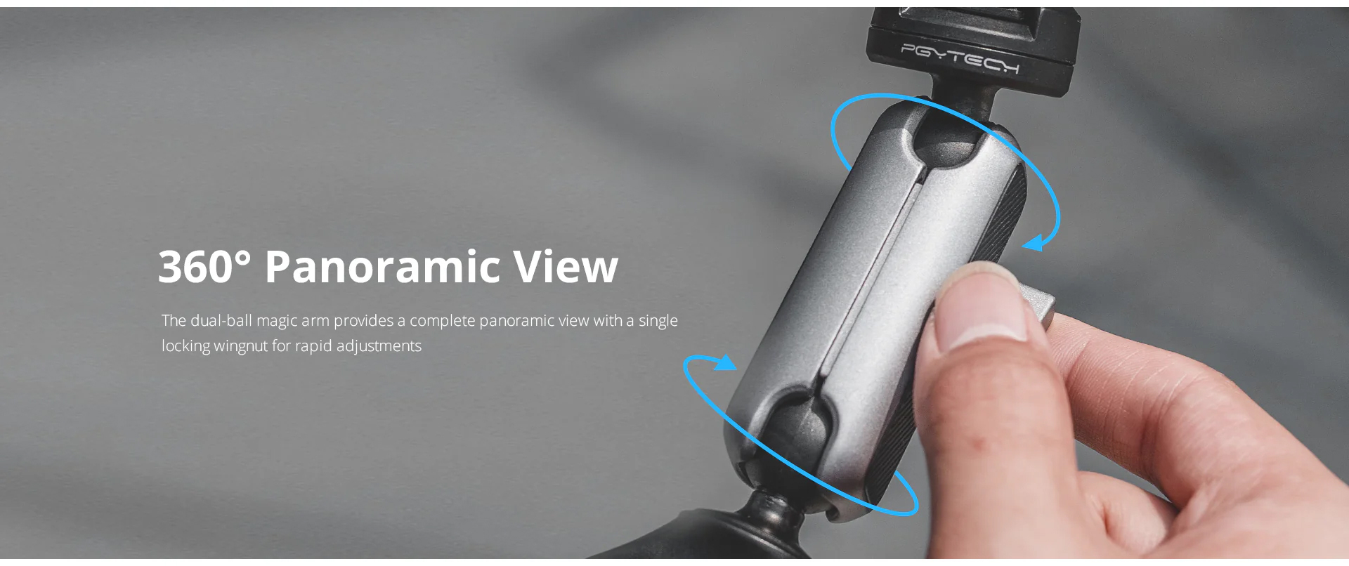 pgytech p-gm-222 caplock action camera handlebar mount - bike handlebar mount