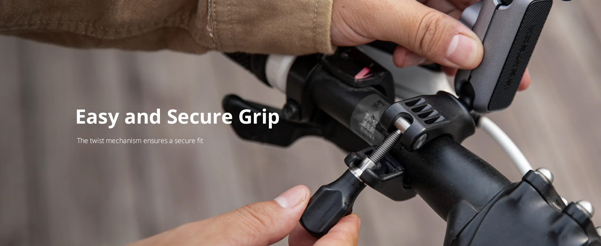 pgytech p-gm-222 caplock action camera handlebar mount - bike handlebar mount