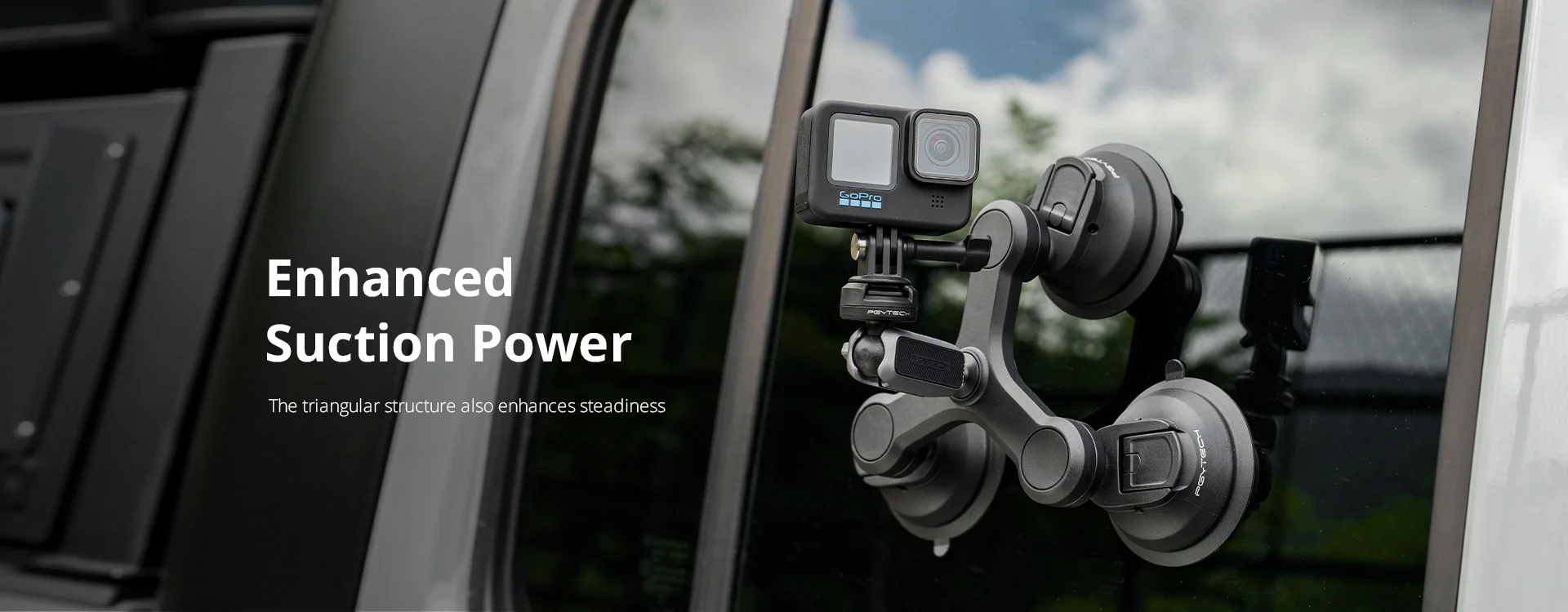 PGYTECH  P-GM-224 CapLock Three-arm Suction Mount