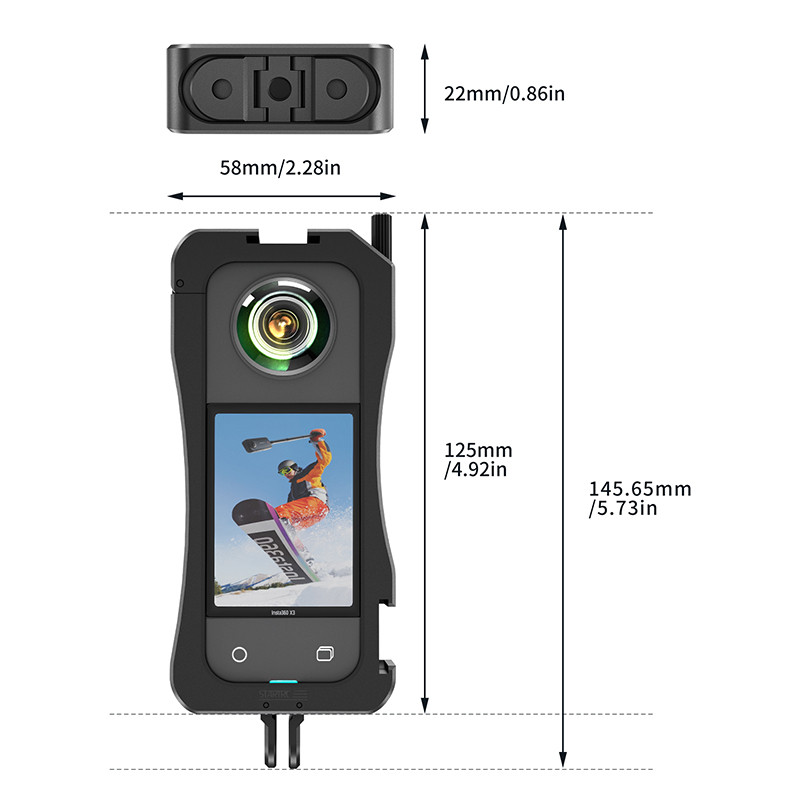StartRC Insta360 X3 Metal Protective Frame - Picture 4 of 4