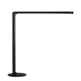 ofinto Lumino Desk noir – lampe LED de bureau avec base, vue de côté avec bras lumineux orientable