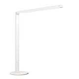 ofinto Lumino Desk blanche – lampe LED de poste de travail avec commande tactile et base ronde, vue de face