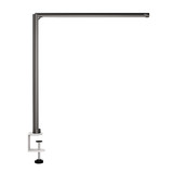 ofinto Lumino Desk graphite avec pince de table blanche – lampe LED de bureau avec support à pince peu encombrant, vue de côté