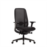 Chaise de bureau ofinto Cloud noir avec accoudoirs sans appuie-tête, chaise de bureau ergonomique
