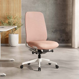 Chaise de bureau ofinto Cloud rouge sans accoudoirs sans appuie-tête, chaise de bureau ergonomique