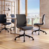 ofinto Flex Office noire sans accoudoirs – équipement de bureau harmonieux pour les équipes qui privilégient l’ergonomie à un prix juste