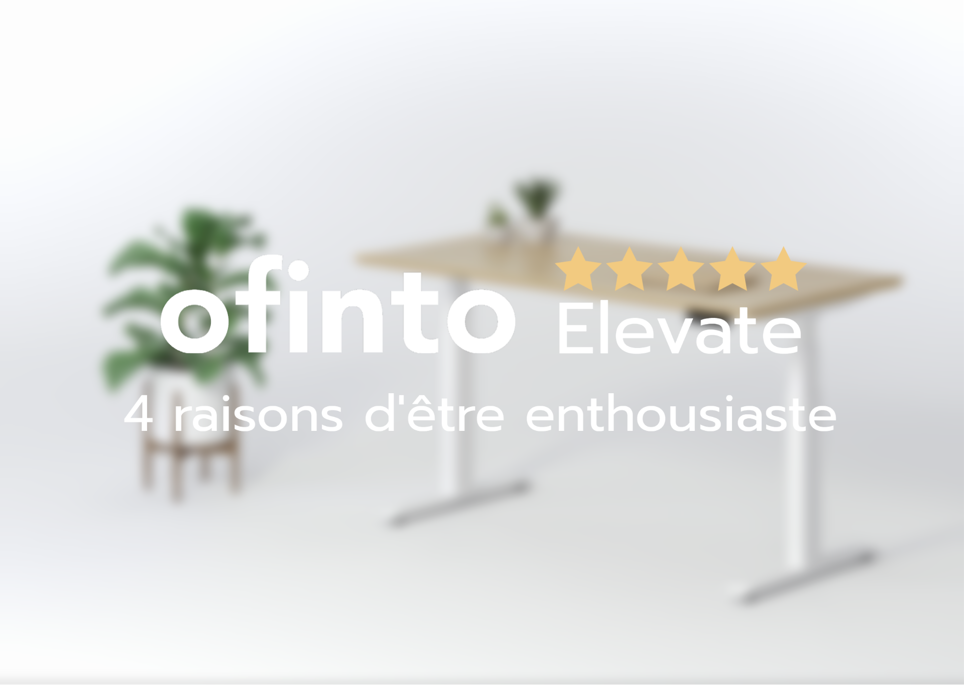 La meilleure table de bureau réglable en hauteur : 4 raisons pour lesquelles l'ofinto Elevate suscite l'enthousiasme