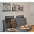 5ft Stainless Steel picture ledge above the couch