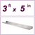 5ft Stainless Steel picture ledge