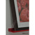 30in Red over-the-range shelf / spice rack, 3.5" deep