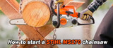 How To Start A Stihl MS 170 Chainsaw