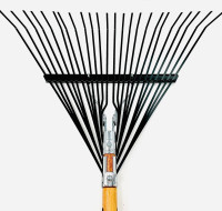 Heavy duty steel leaf rake