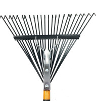 (6 pack) Commercial Landscaping Heavy Duty Steel Leaf Rake.  Truper 30480, 24-Inch Head, 54-Inch Wood Handle