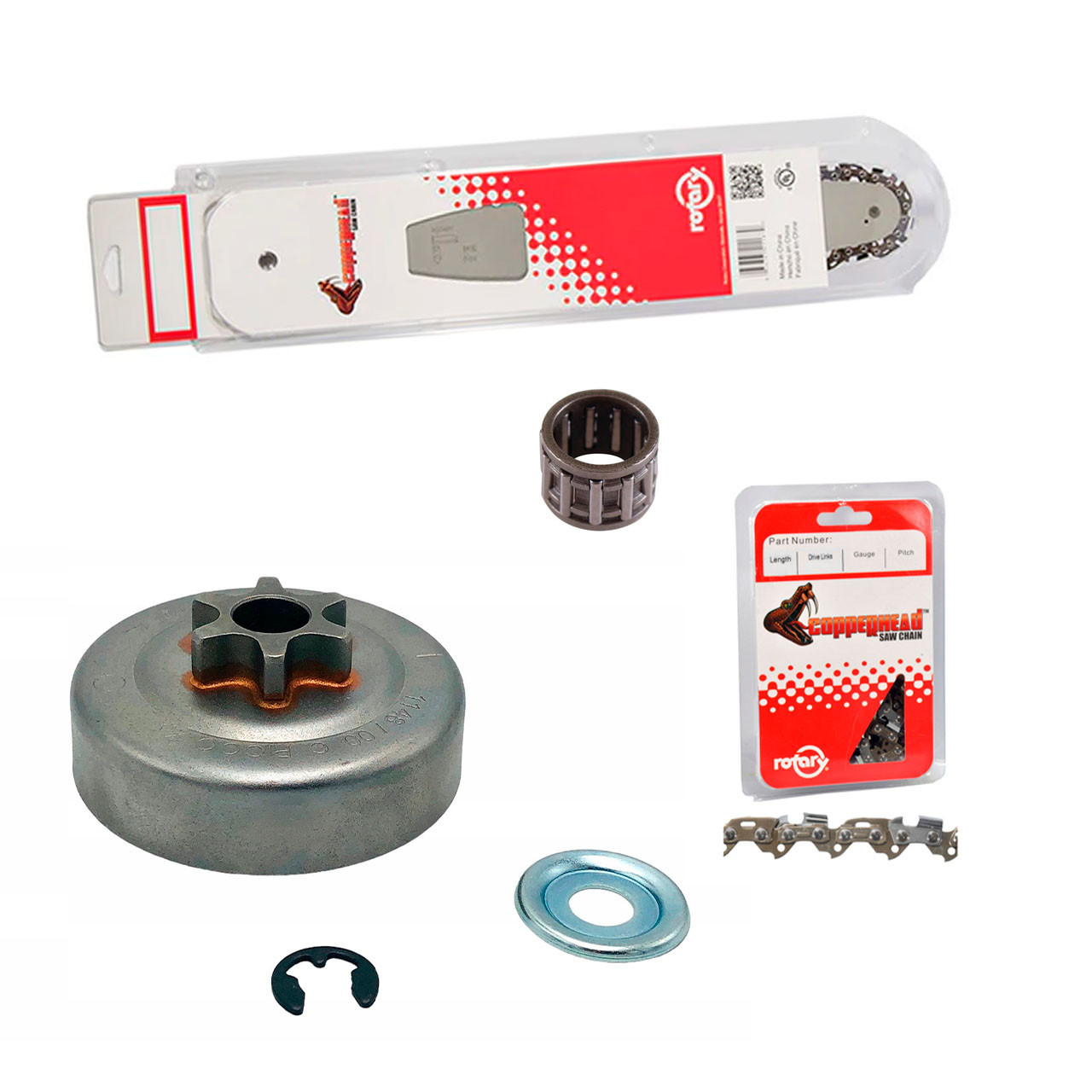 16" Bar Chain(x2) And Complete Sprocket Kit For STIHL MS 162 Chainsaw ...