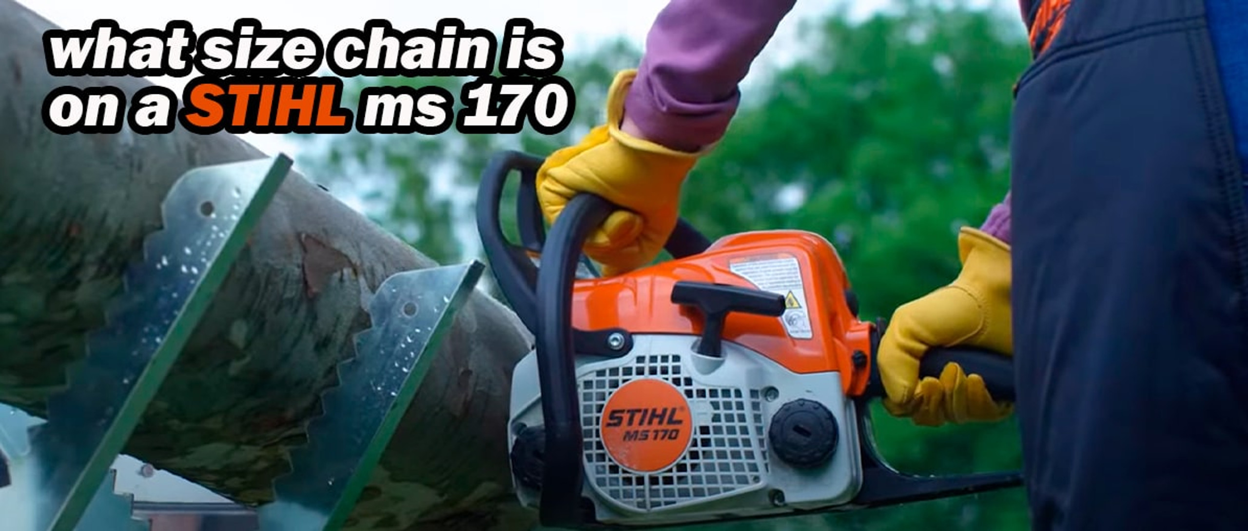 What Size Chain Is On A Stihl MS170 CHAINSAW PARTS
