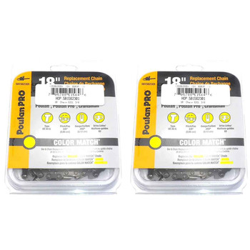 HUSQVARNA Chains - Standard ,18"BAR, 62 DRIVE LINKS, .050"GAUGE, 3/8"  - 2 PACK